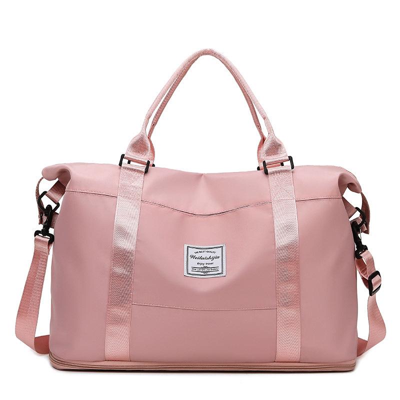 Fashionable Plaid Travel Bag: Lightweight, Foldable, Wet/Dry Separation, Ideal for Gym and Short Trips