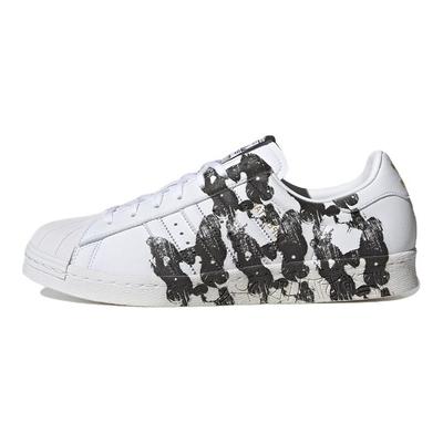 Originals Han Meilin X Superstar 80S Baskets Basses en Cuir Chien Baskets Unisexe Blanc Noir ID4387