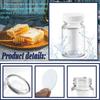 2oz Glass Shot Bottles, Reusable Small Mason Jar Shot Glasses Cute Juice Bottles Storage Container with Leak Proof Lids