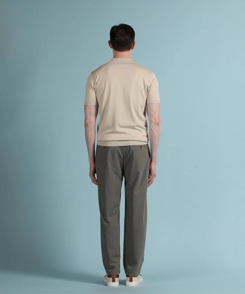 PANICALE Beige Viscose Blend Polo Knit (Type B)