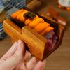 1/2/3/4/5 Slots Wooden Sushi Rack U-shape Japanese Style Sushi Serving Tray Multi Purpose Innovative Sushi Maker Holder Home