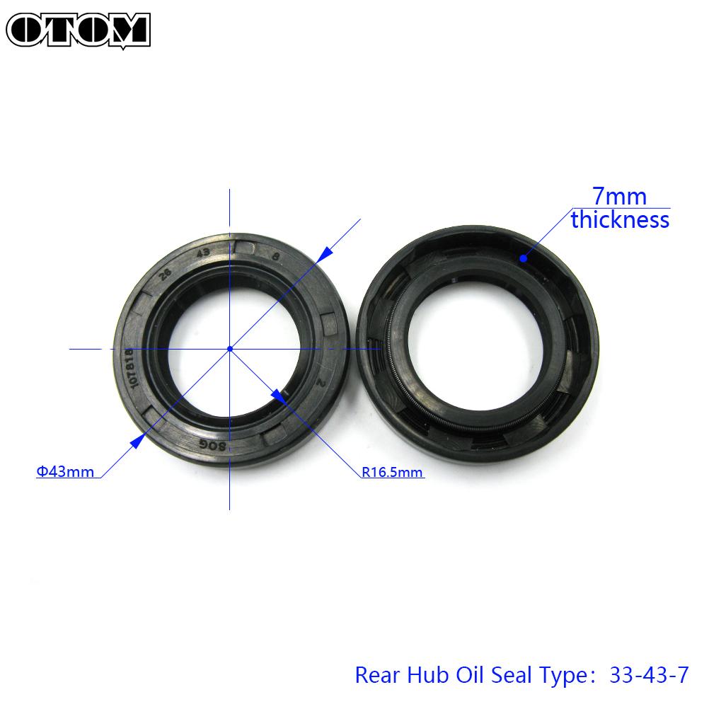 OTOM Motorcycle Front Rear Wheel Hub Oil Seal Bearing Set 6904 6905 For HONDA CRF CRF250R CRF450R CRF250X CRF450RX CRF450L CR500