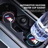 LNMAT1 Car Sticker Car Silicone Anti-Slip Pad Coaster Water Cup Holder Mat Accessories For BMW E30 E34 E36 E39 E46 E52 E53 E60 E61 E62