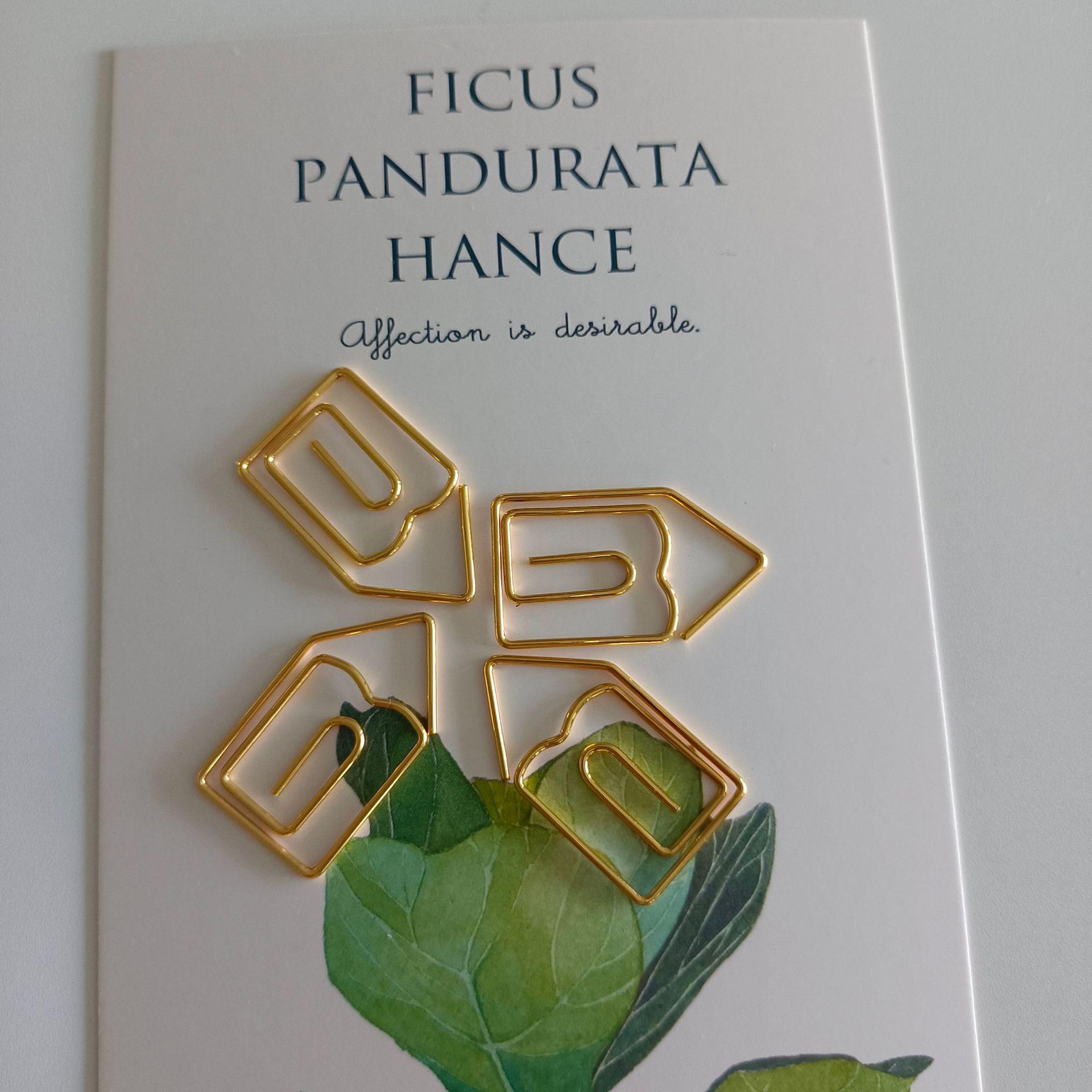 Personalized Fashion Metal Paperclip for Office Stationery Pen Paperclip