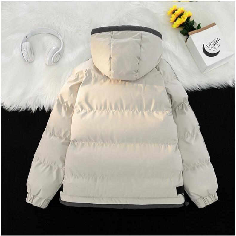 Large-sized Cotton-padded Clothes for Men In Autumn and Winter Casual Men's Thickened Clothes Cotton-padded Jackets with Hats and Warm Outerwear