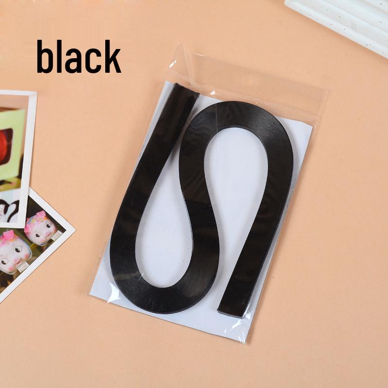 10mm Wide Monochromatic Quilling Strips - 120 Handcrafted Paper Strips, 53cm Long for Quilling Art