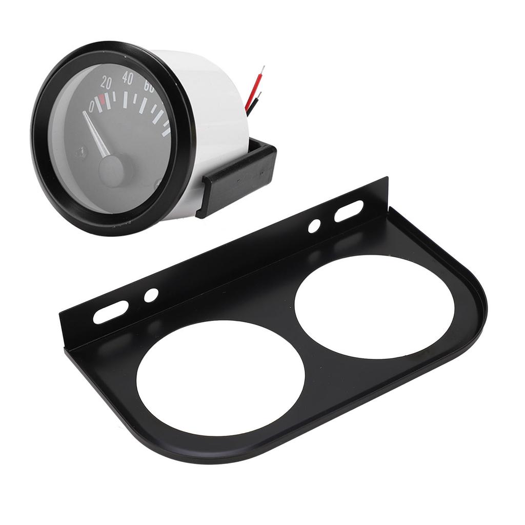 2 Hole Gauge Panel Gauge 2‑1Celsius16 Inch 52MM Metal Car Meter Mount Instrument Panel