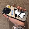 Trendy brand cartoon Pacha dog is suitable for Apple 15promax mobile phone case 14/13/12 new model