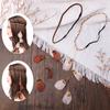 Vintage Peacock Feather Headgear Braided Rope Headband Hairband Women Boho Feather Headdress Indian Headwear Hair Accessories