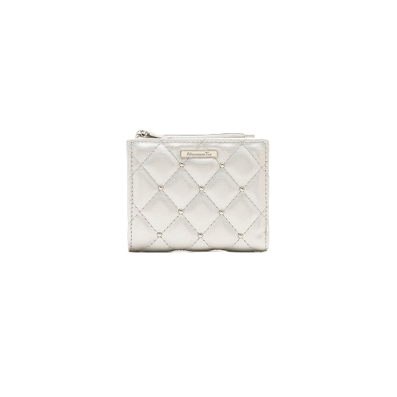 

[ afternoon tea living ] AfternoonTea LIVING wallet JF84 quilted mini wallet silver