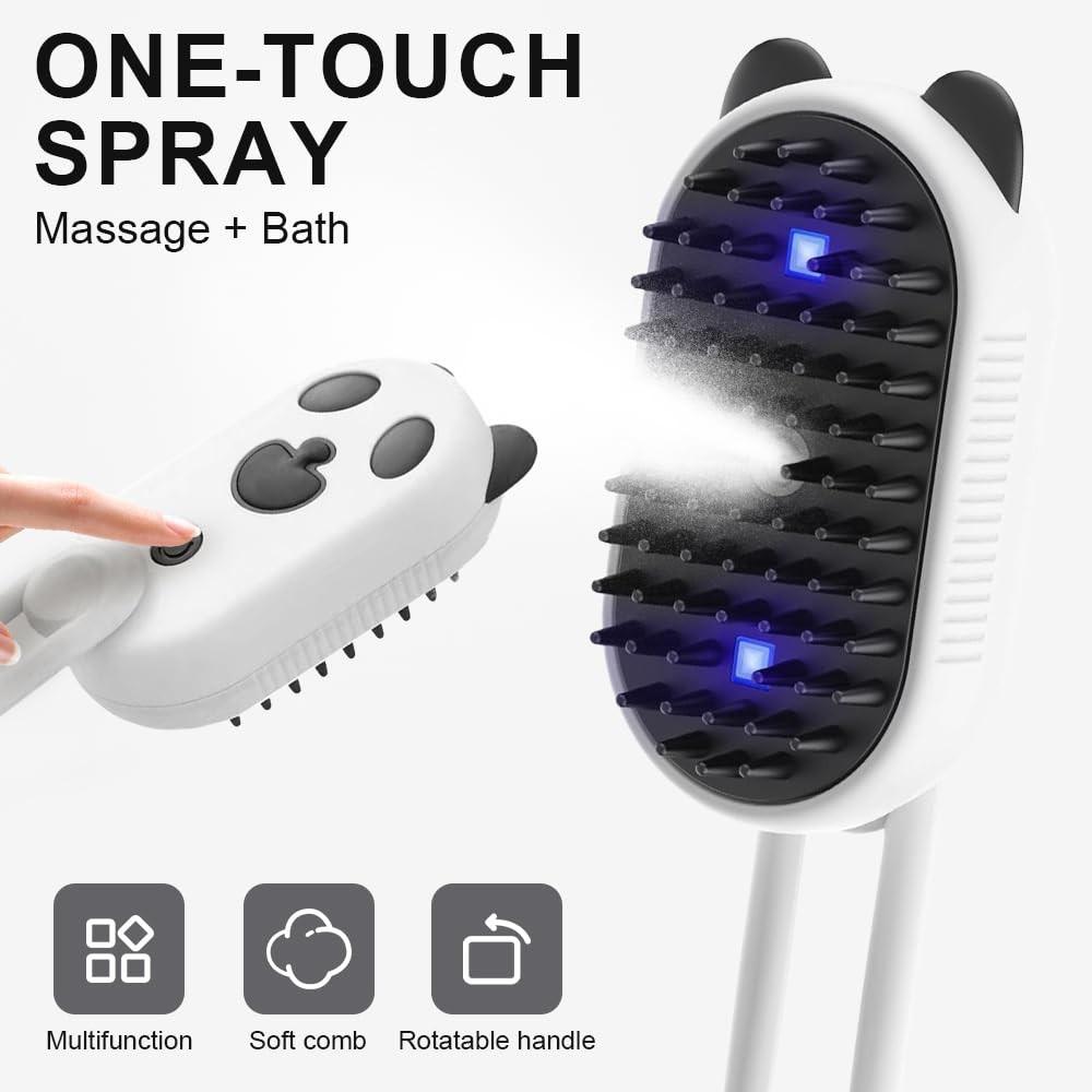 Pet Steam Grooming Brush, Used For Massaging And Cleaning Pet Hair