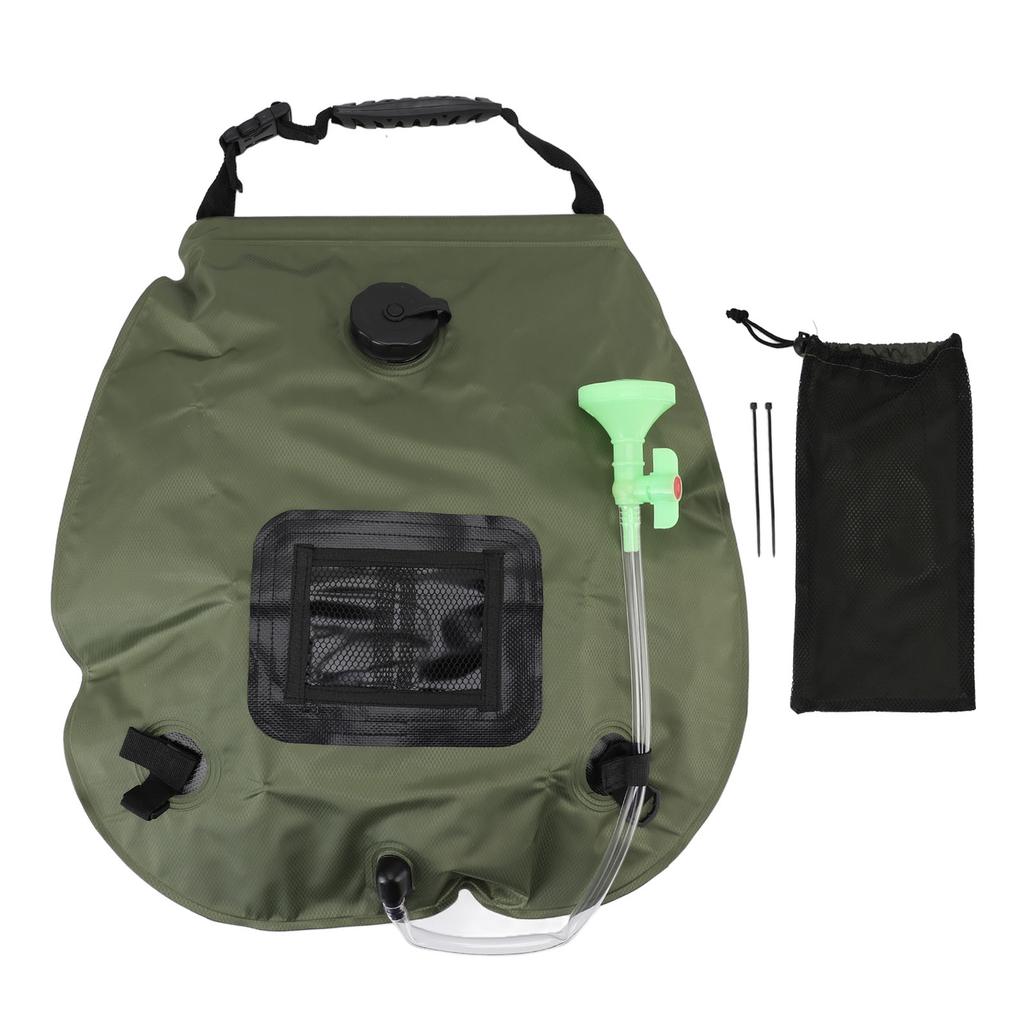 20L Duschbeutel Leicht Tragbar Camping Bade Duschbeutel für Outdoor OD Grün