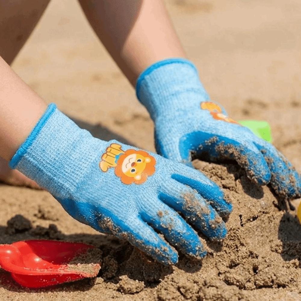 Waterproof Children Protective Glove Cartoon Animal Pattern Kids Safety Gloves DIY Crafts