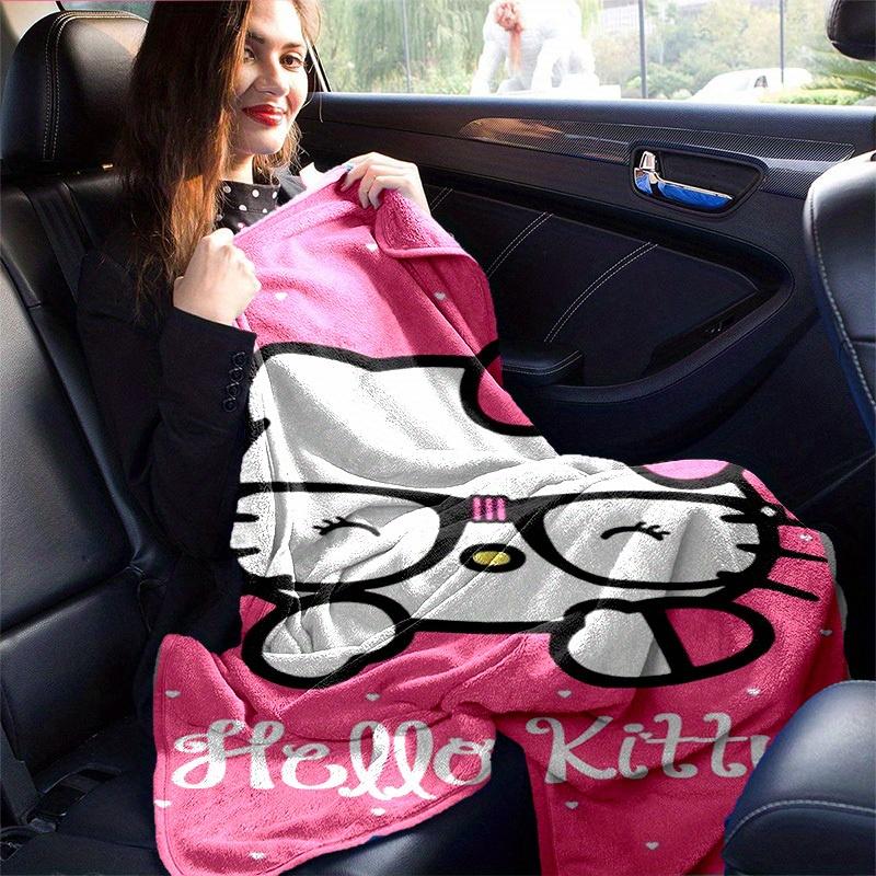 1pc. Hello Kitty Glasses Pink Heart Home Office Outdoor Blanket Gift for All Seasonsz041716