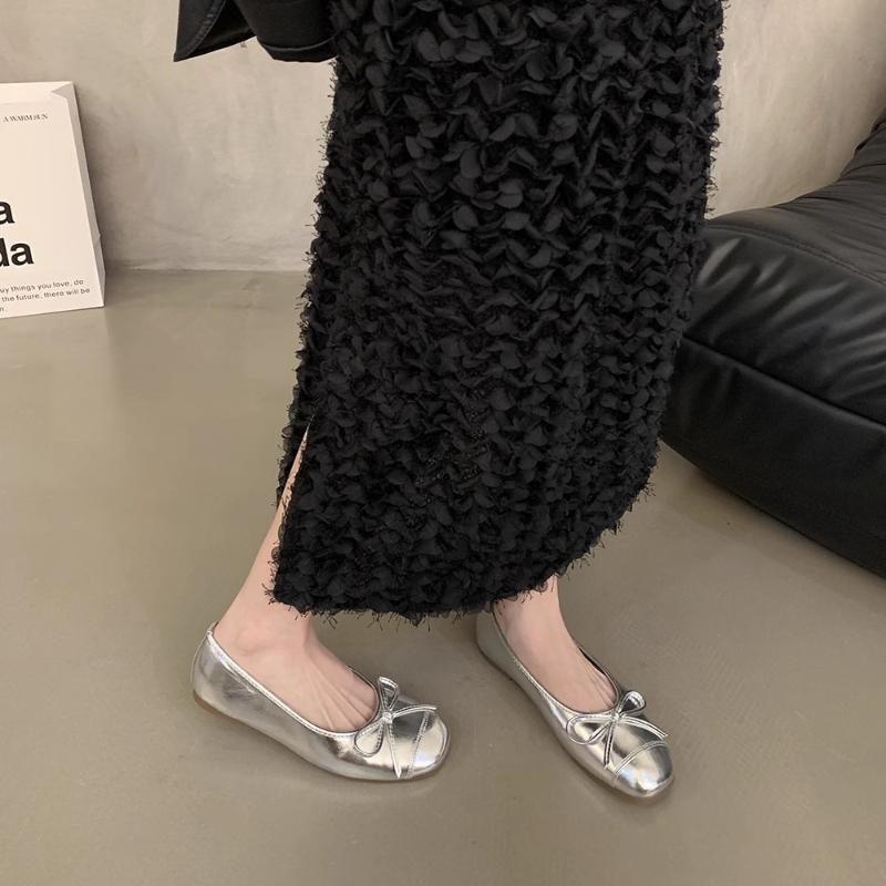 Women's Flat Shoes French Style Shallow Mouth Single Shoes Low-top Walking Flats Soft Sole Comfortable Ballet Flats Womens Shoes
