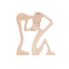 Cucciolo di Famiglia Legno Cane Artigianato Statuetta Ornamento da Tavolo Scultura Modello Decorazione Casa Ufficio Scultura Animale Regalo di Natale