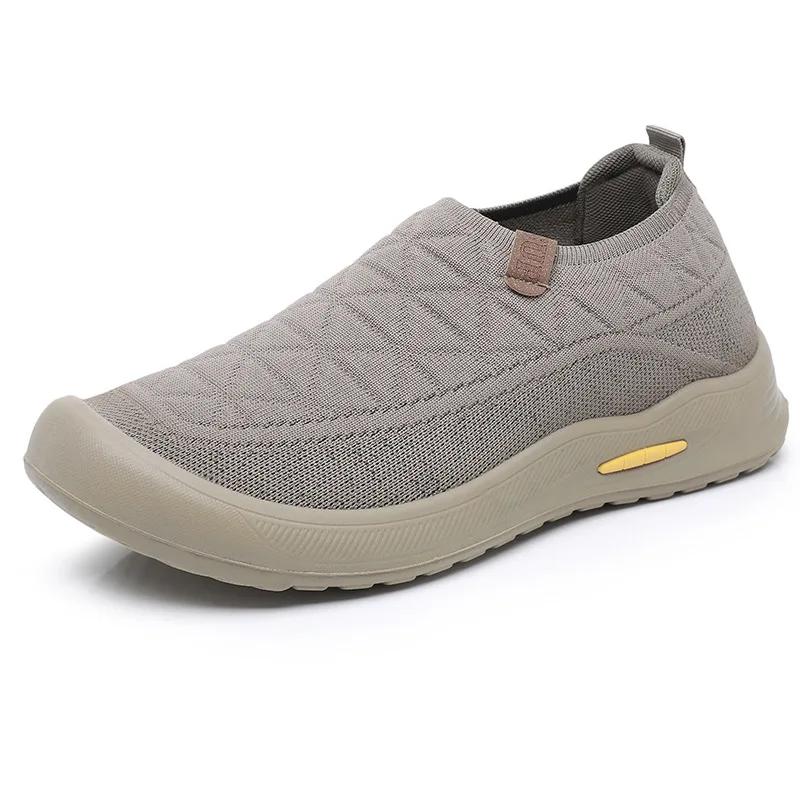 Fashion Men Shoes  Spring New Comfortable Soft Sole Sewing Casual Shoe Breathable Non Slip Sneakers Lightweight Large Size Men Shoes