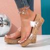 Fashion Women Sandals Open Toe Rome Slippers 2025 New Summer Shoes Women Casual Wedges Platform Sandals Slides Women Sandalias De Mujer