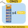 5-100PCS CR425 Fishing Float Battery High Brightness Night Fishing Luminous Battery for Electronic Floats Tackle Accessories