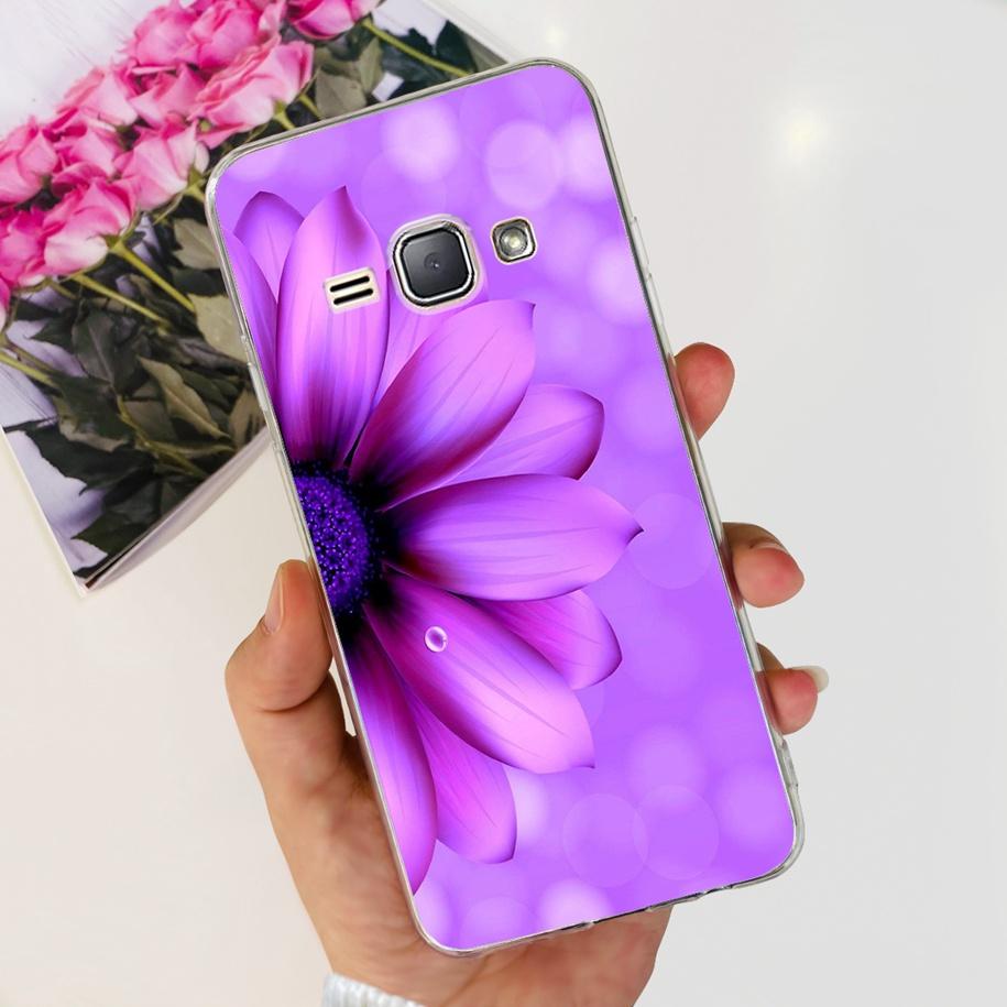 For Samsung J1 2016 Case SM-J120F Cover Fashion Marble Flower Soft Silicone Phone Cover For Samsung J1 Mini J105F J 1 2016 Funda