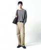 INSILENCE Border Stripe Long Sleeve Charcoal