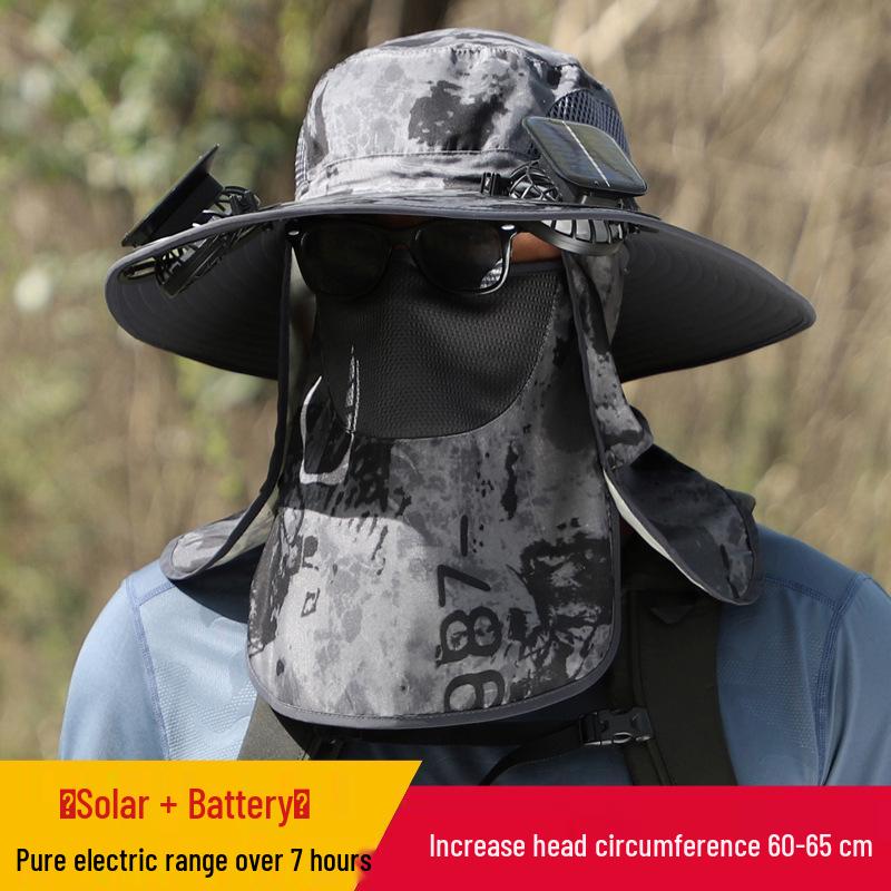 Men's Outdoor Solar-Powered Cooling Fan Hat