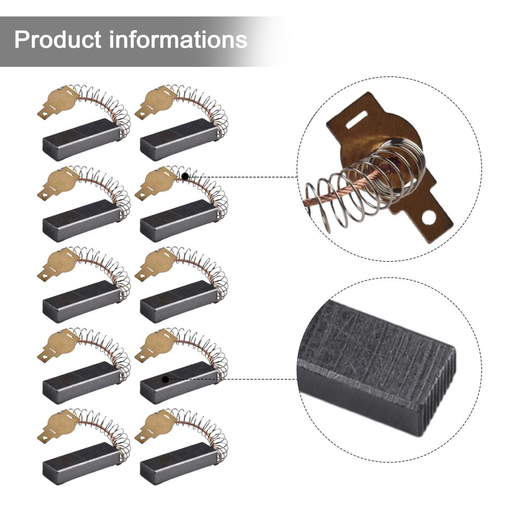 2/10pcs Motor Carbon Brushes For Power Tool Grind Accessories Repairing Spare 32*11*6mm