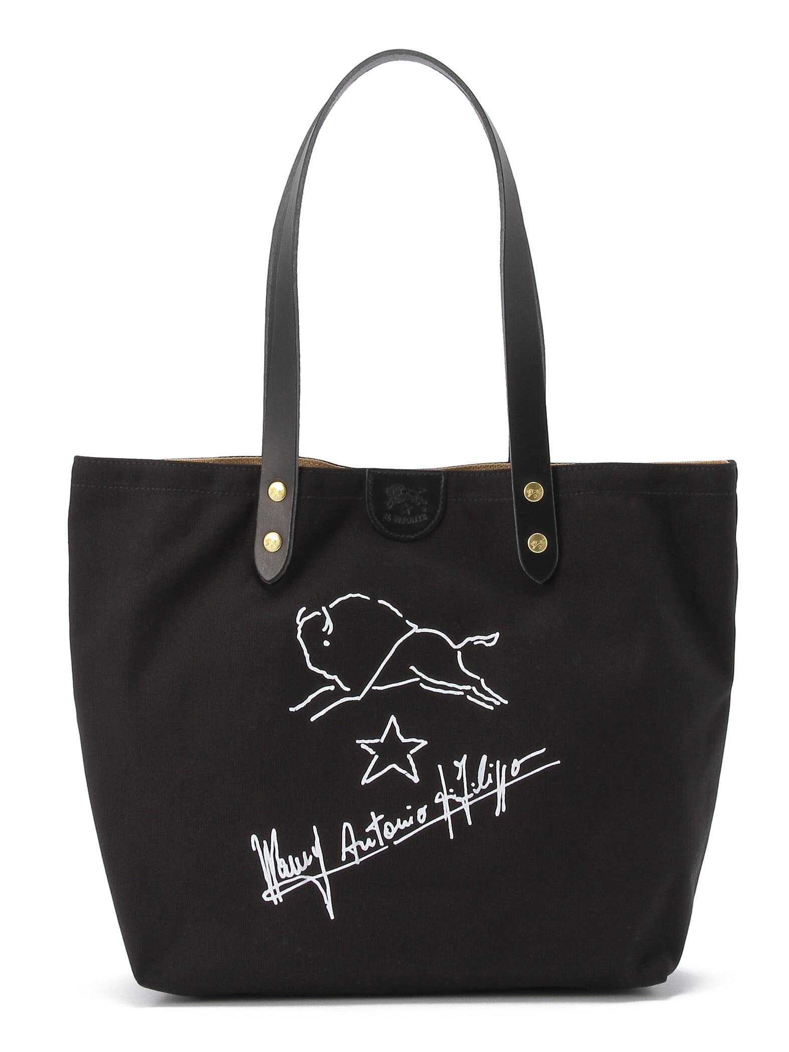 

Tote Bag F Black x Black [IL BISONTE] 54_1_5422301920