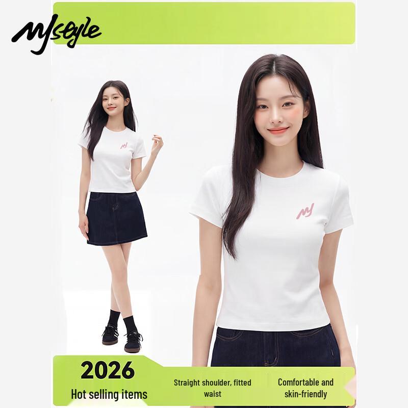 

MJ STYLE Women s Round Neck Short Sleeve T-Shirt XXL