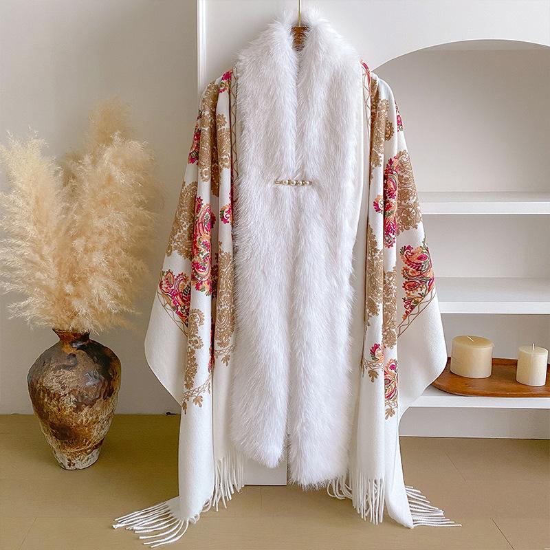 Borduur Sjaals Dames Designer Vrouwen Winter Sjaal Pashmina Bloemen Bufandas Foulard Warme Hijab Wraps Reizen Stola's 55x170cm brown