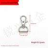 Zinc Alloy Fish Mouth Buckle for Dog Luggage, Shoulder Straps, Keychains, and Webbing.