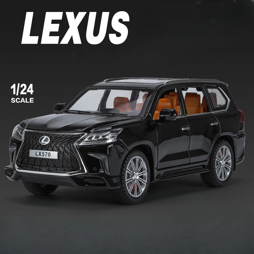 

Diecast 1/24 LEXUS LX570 Off Road Car Model Alloy Casting Toys Vehicles Kids Boys Gift Collective Home Decor Voiture Miniature чёрный