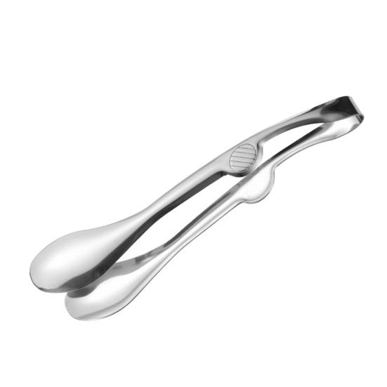

Stainless Steel Serving Tongs with Non-Slip Grip Heavy-Duty BBQ Buffet Food Clips Heat-Resistant Rust-Proof Kitchen Utensils for Bread Steak S