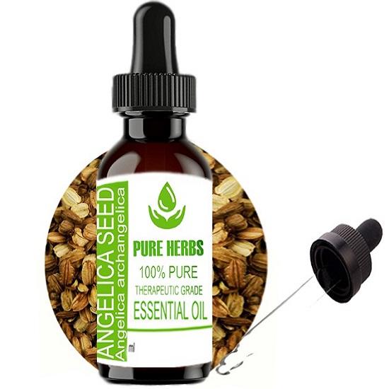 

Pure Herbs Angelica seed (Angelica archangelica) Pure & Natural Therapeutic Grade Essential Oil Plastic with Dropper 15 ml
