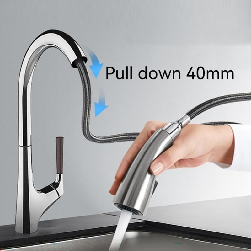 67 Inch Flexible Faucet Hose Replacement for Bathroom Sink Leak Proof Nylon Tubing Fittings Faucet Hose Replacemnet