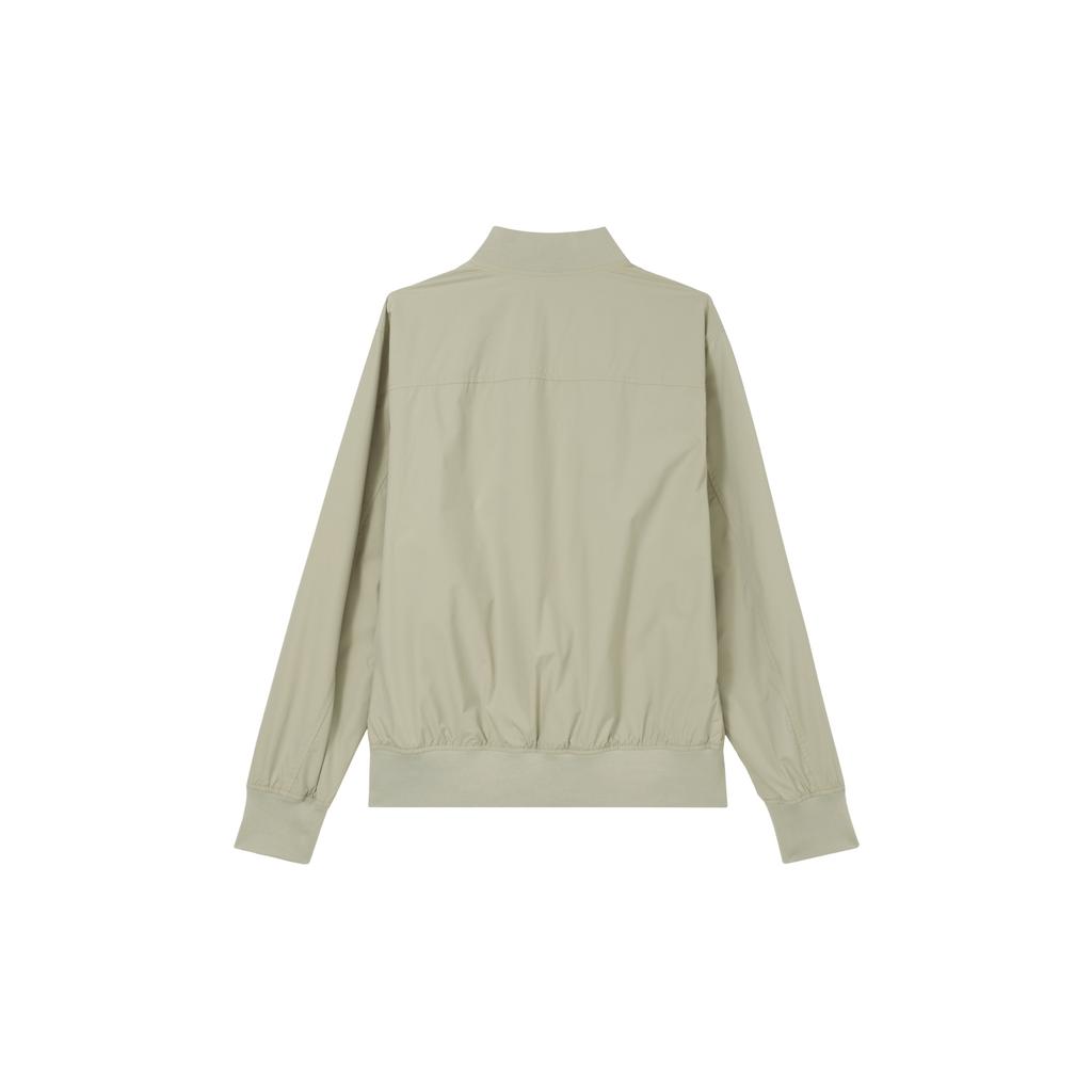 Lee Solid Color Zip Baseball Collar Jacket Men jackets Light-Cyan-Gray LMT006890100092A05169