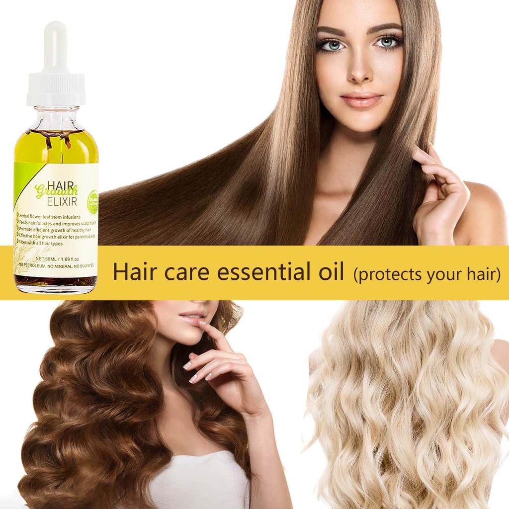 Hair Care Oil Nourishes Hair Helps Hair Makes Hair Soft And Smooth And Makes Girls' Hair Thick And Smooth 50ml