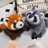 Dangling Raccoon Doll Plush Toy Cute Red Panda Doll Children Soothing Rag Doll Birthday Gift