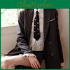 Vintage French Style Polyester Bowtie With Pearl Embellishments For Women Daily Wear