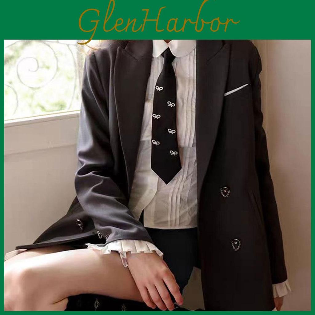 Vintage French Style Polyester Bowtie With Pearl Embellishments For Women Daily Wear