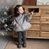 Children's Thickened Gauze Skirt Sweater Autumn and Winter New Children's Clothing Baby Clothes Girls Fleece Suit