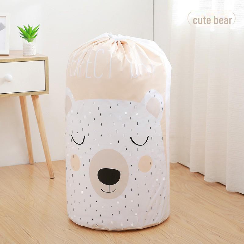 

Сумка для одеяла PEVA с завязками — пыле- и влагонепроницаемая, большой емкости для хранения вещей при организации домашнего хозяйства и переезде 82*43cm