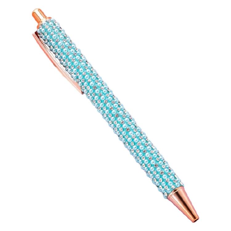 Retractable Ballpoint Pen Business Signature Pen Beads Ballpoint Pen