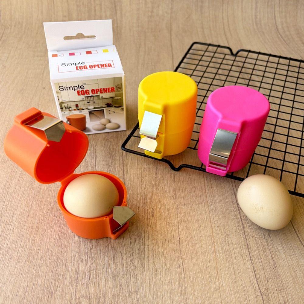 3pcs Professional Egg Shell Separator Cylindrical Egg Breaker Household Egg Crackers Baking
