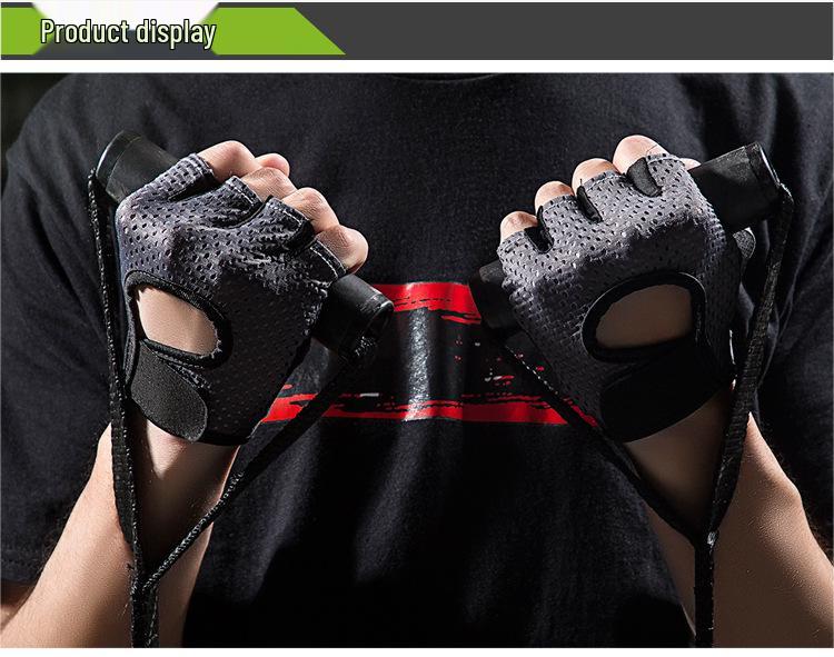 Women's Half-Finger Cycling & Yoga Gloves - Non-Slip, Breathable, Thin, Wrist Support for Summer Workouts