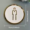 10cm Acrylic Toilet Signs Women Men Bathroom Door Plates Symbol for Hotels Shops Parking Lots,Shopping Centers