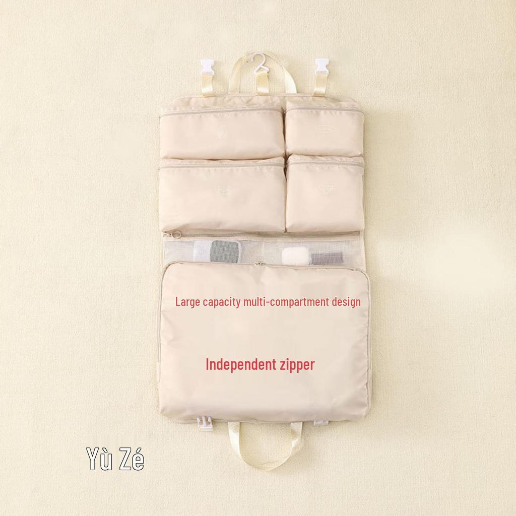 Yuzhe 7-in-1 Foldable Hanging Travel Storage Bag for Clothes and Luggage
