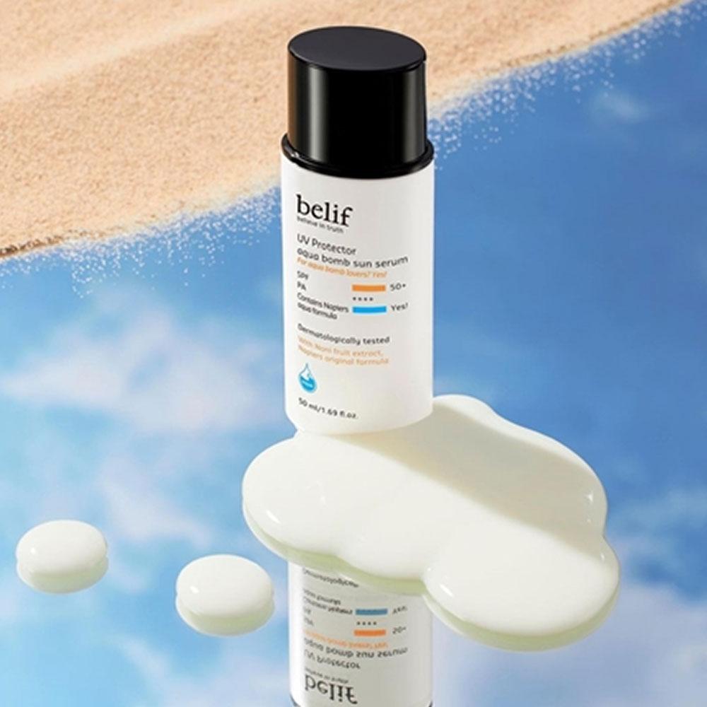 belif Ochrona UV Aqua Bomb Serum Słoneczne 50ml (SPF50 +)