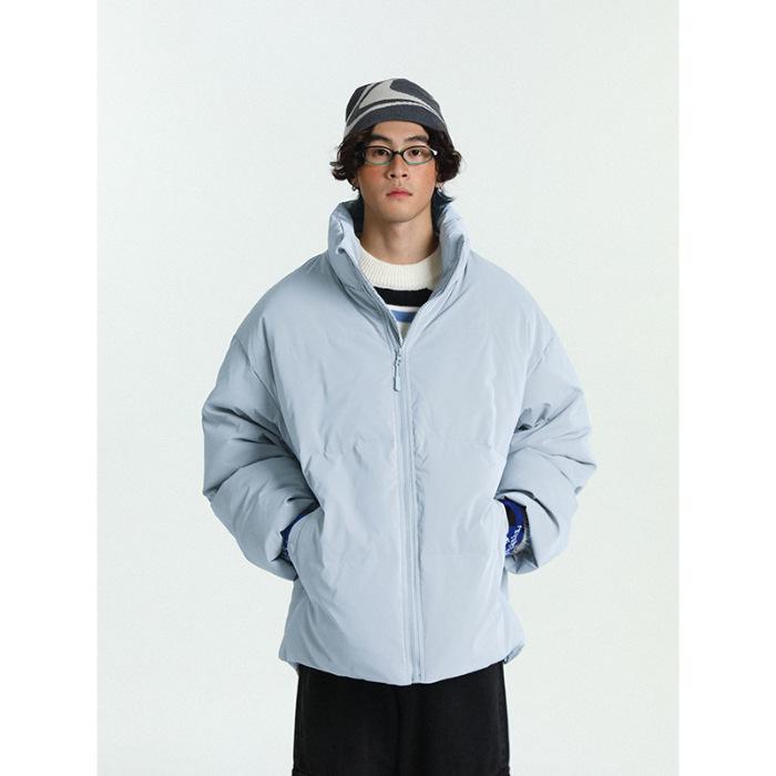 Veste matelassée doudoune tendance pour homme à col montant - Coupe ample, coupe-vent, chaude Hiver 2025