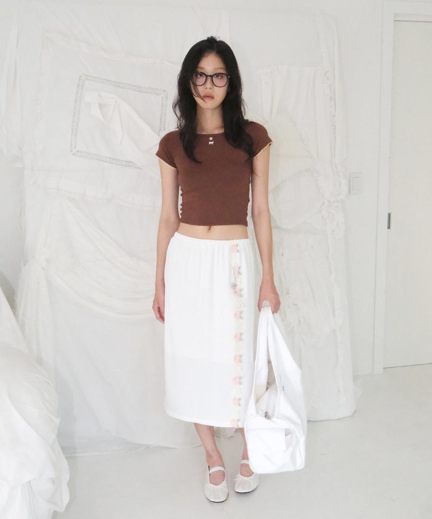 SIWL107 Kitten Crop Tee (Camel)